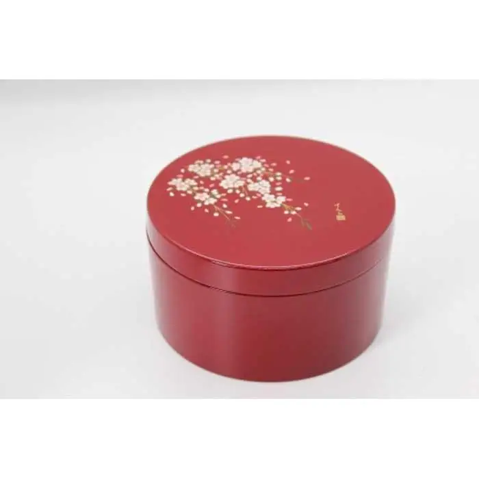 紀州漆器　ボンボニエール　朱　桜さくら【NT7】