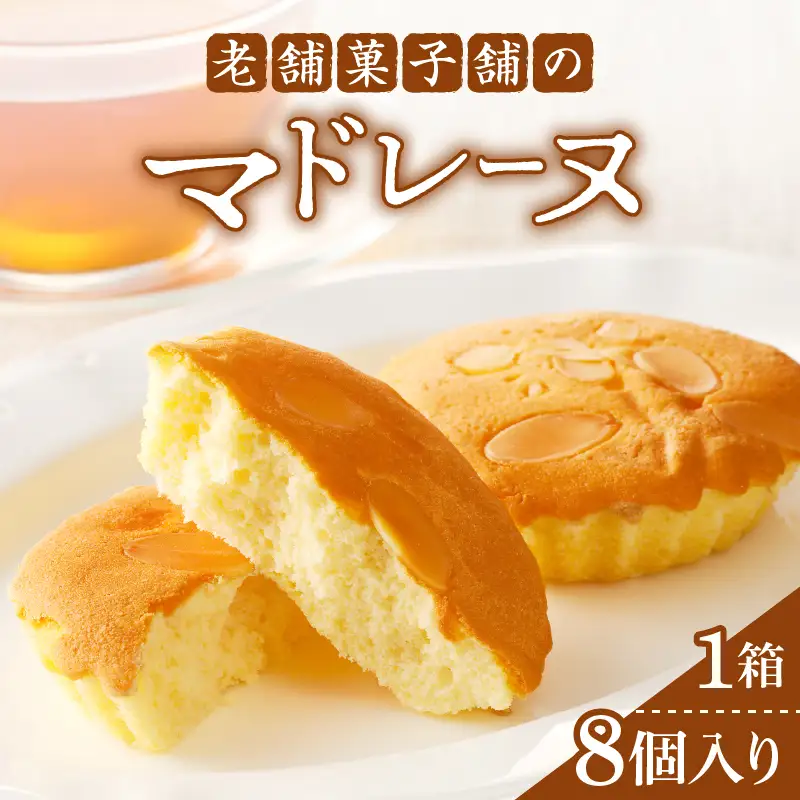 【2週間以内発送】老舗菓子舗のマドレーヌ計8個 焼き菓子 スイーツ 詰め合わせ 洋菓子_T035-0016