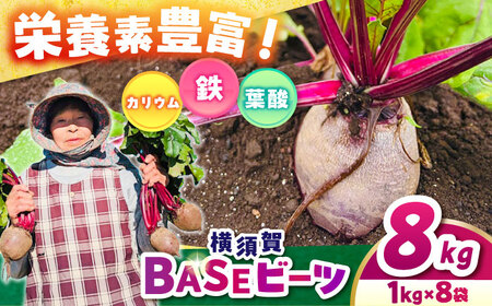 横須賀BASEビーツ 8kg（1kg×8袋）【ゆり子ファーム】 [AKCR001]