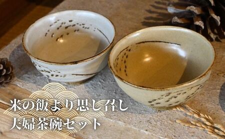 米の飯より思し召し 夫婦茶碗セット 食器 皿 器 日本製 米の飯より思し召し