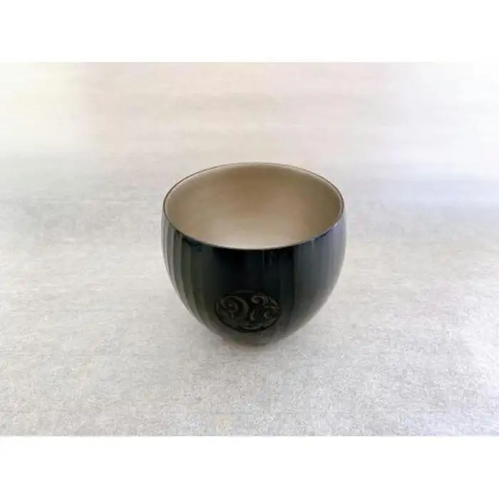 鎌倉彫　倶利カップ　黒