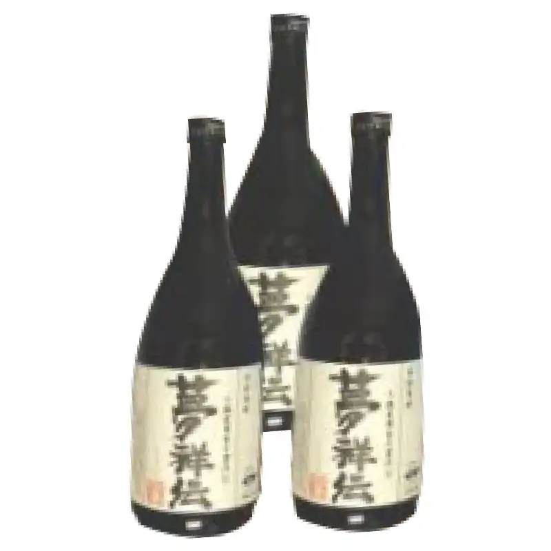 1771 酒の夢焼プロデュース限定芋焼酎「夢祥伝」4合瓶 3本セット KN148-001 酒 焼酎