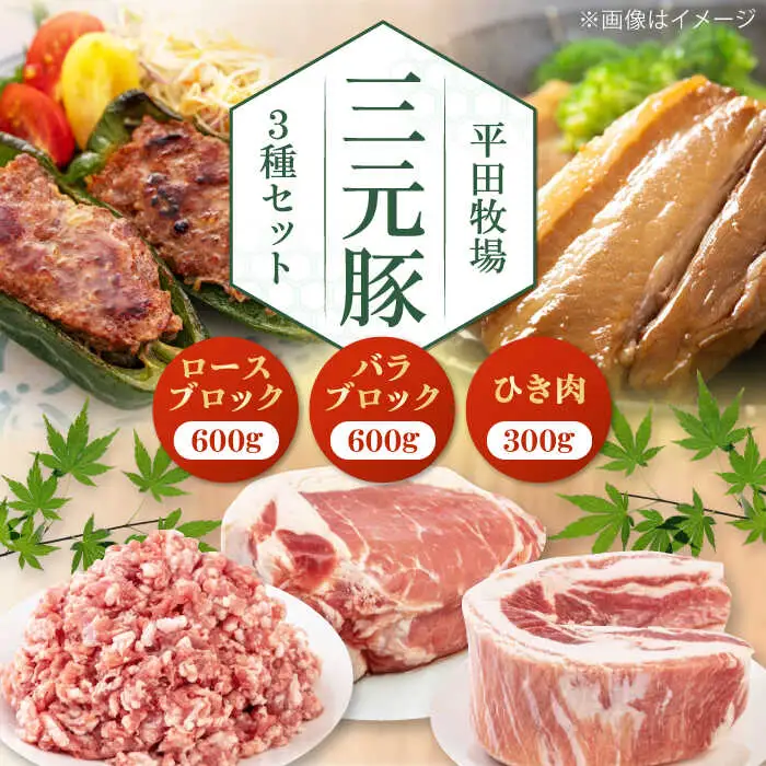 平田牧場 豚肉 3種セット 豚肉 詰め合わせ セット [AJAP009]