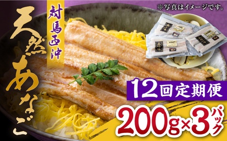 【全12回定期便】対馬産 西沖あなご 200g×3パック [WAA027] あなご アナゴ あなご 穴子