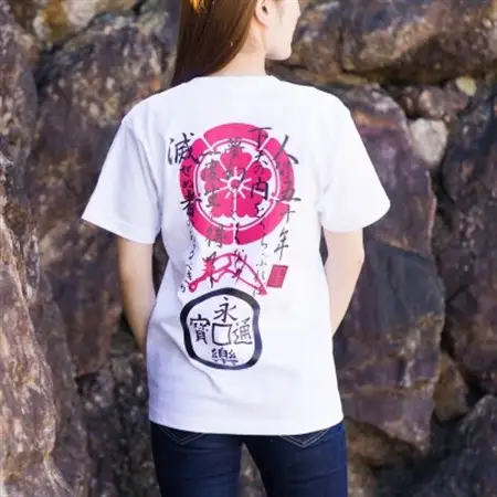 戦国武将Tシャツ 織田信長(ホワイト,Mサイズ)【1480295】
