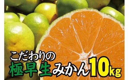 【2026年秋頃発送予約分】＼光センサー選別／ 【農家直送】こだわりの極早生みかん 約10kg 【数量限定】 有機質肥料100% サイズ混合 ※2026年9月下旬より順次発送予定（お届け日指定不可） 有田産 【nuk135E】