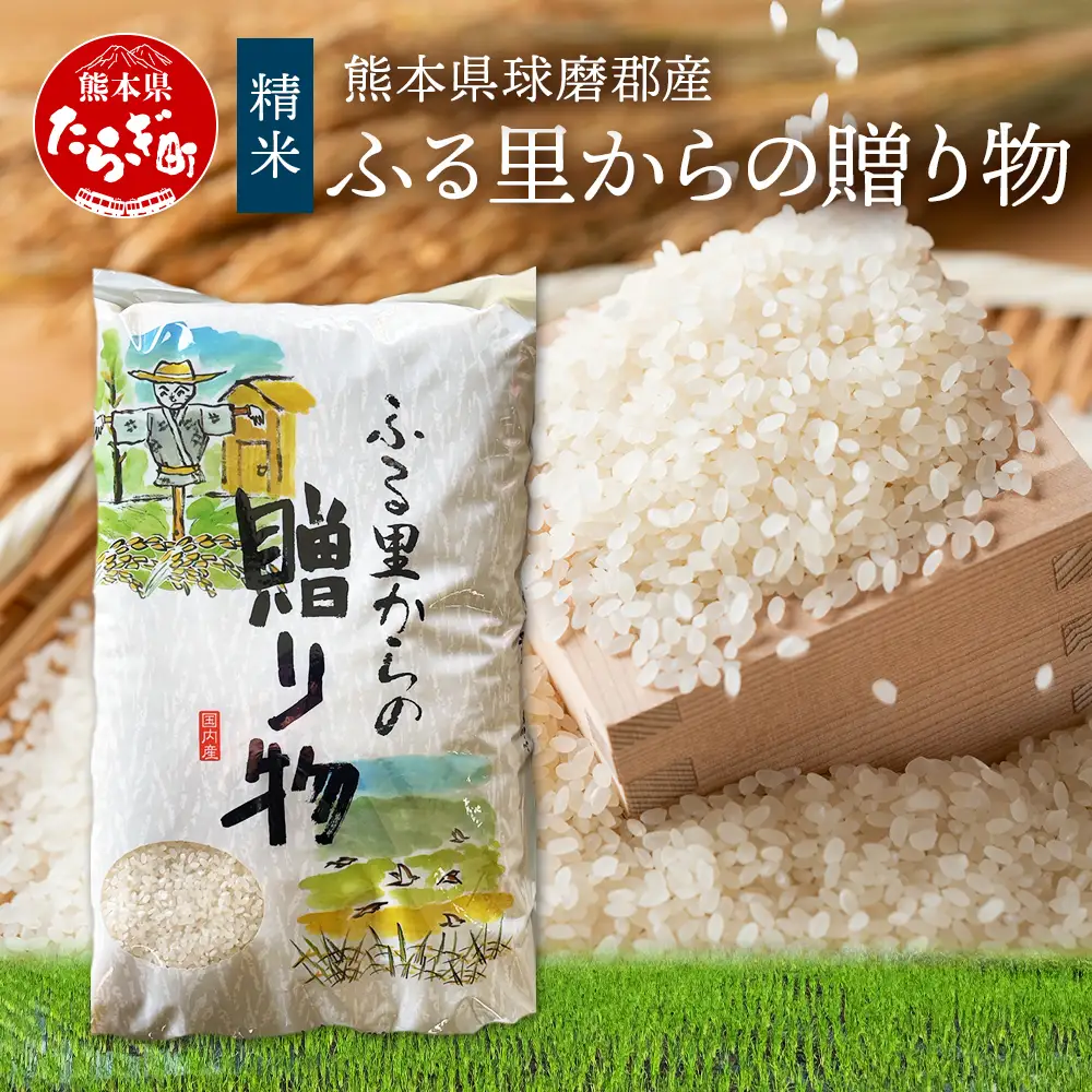 令和7年産 「ふる里からの贈り物」20kg 精米 熊本産 ひのひかり ヒノヒカリ ブレンド 米 036-0179