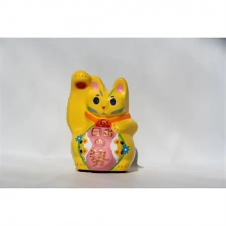 開運!招き猫ひーにゃん(花1)AN10_猫雑貨 置物 猫グッズ ハンドメイド  開運  猫  まねき猫  招福  インテリア  お土産  ネコ_【1481624】