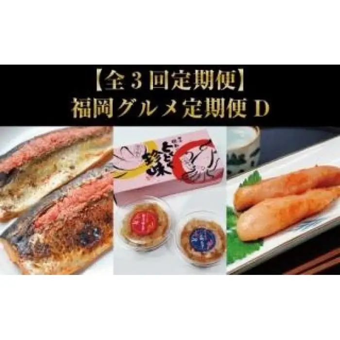 【全3回定期便】福岡グルメ定期便D【大川市】