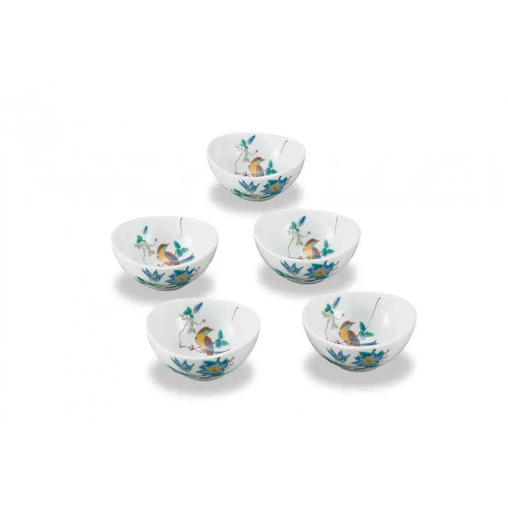 4号小鉢揃　花鳥 民芸品 工芸品 雑貨 食器 鉢皿 キッチン雑貨 キッチン用品