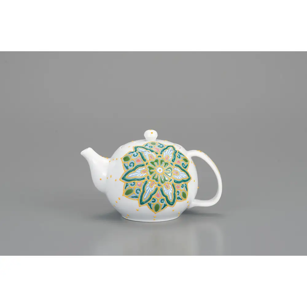 ポット急須　色絵華唐紋　相川志保 民芸品 工芸品 雑貨 ティーポット キッチン雑貨 キッチン用品