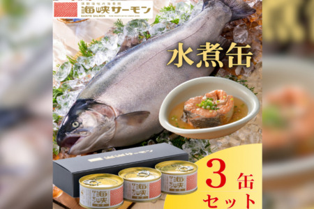 海峡サーモン水煮3缶セット