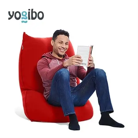 Yogibo Lite レッド_雑貨・日用品 椅子・チェア・ソファ 家具・インテリア _【配送不可地域：離島】【1167246】