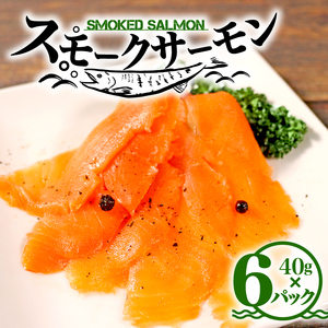 スモークサーモン スライス 40g×6パック 計240g ＼ サーモン ／