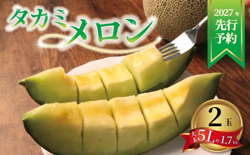 ＜2027年先行受付＞ 飯岡メロン 約3.4kg (約 1.7kg × 2玉) 青肉 【 メロン 】