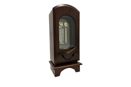 1321：貯金箱付き50弁式シリンダーオルゴールスタンダードＢ（カマ錠/クラシックブラウン）