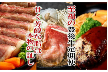 大人2名に最適!芳醇な脂の豊後牛定期便/計3回発送 _1225R