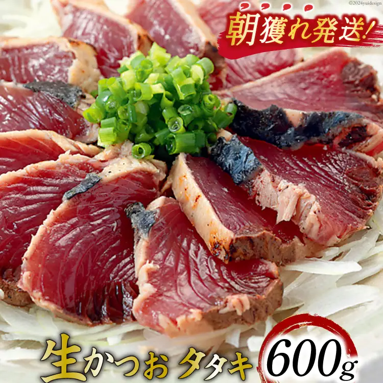 朝獲れ 産地直送 冷蔵便 生かつおタタキ 600g タレ付 真空パック 