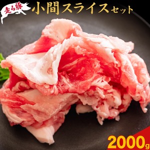 菊池やまあいの豚小間スライス 2kg《90日以内に出荷予定》(土日祝除く)》1パック200g 豚肉 豚小間 スライス済み 小分け 熊本県産 九州産 国産 冷凍 送料無料