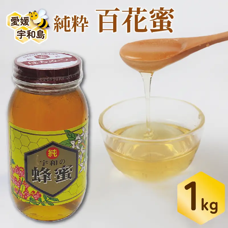 百花蜜 1kg ギフト箱入 元気や 非加熱 はちみつ 国産はちみつ 百花蜂蜜 純粋はちみつ 生はちみつ 生蜂蜜 蜂蜜 ハニー ギフト プレゼント 贈答用 数量限定 産地直送 国産 愛媛 宇和島 F023-176002