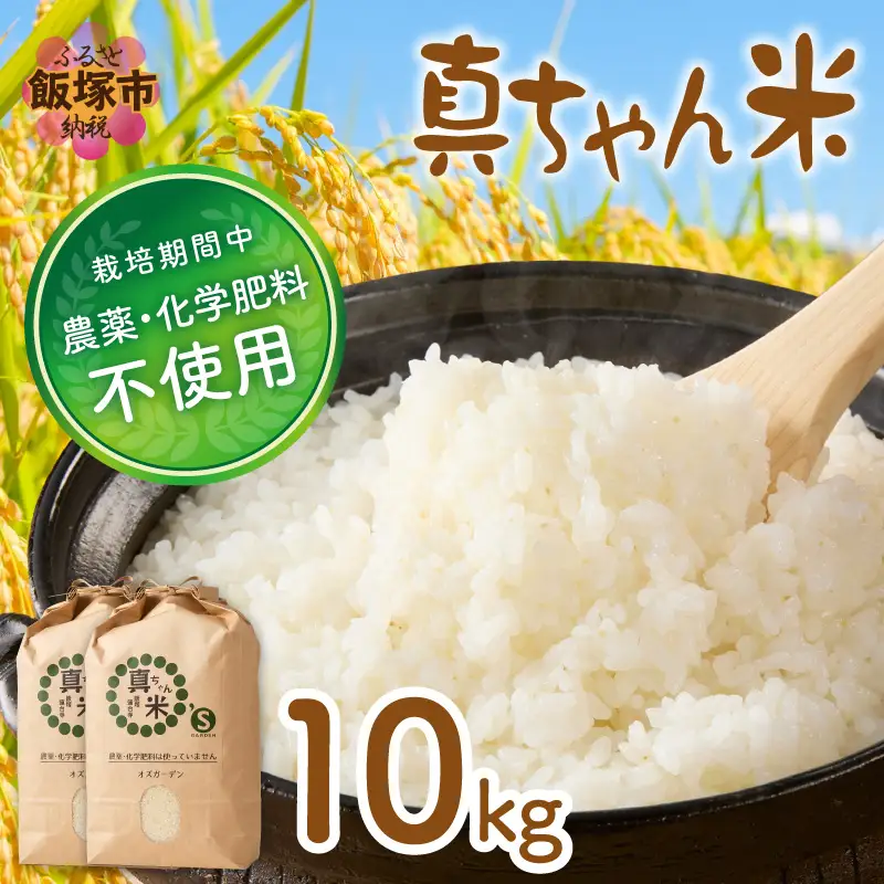 【令和8年産】農薬・化学肥料不使用 真ちゃん米 10kg【D2-014】