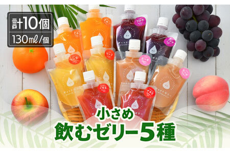 小さめ飲むゼリー 詰め合わせ 5種 10個入 ゼリー 【お中元】 【夏ギフト】 [m01-a051]