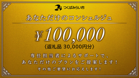あなただけのコンシェルジュ10万円（商品代金30,000円分）