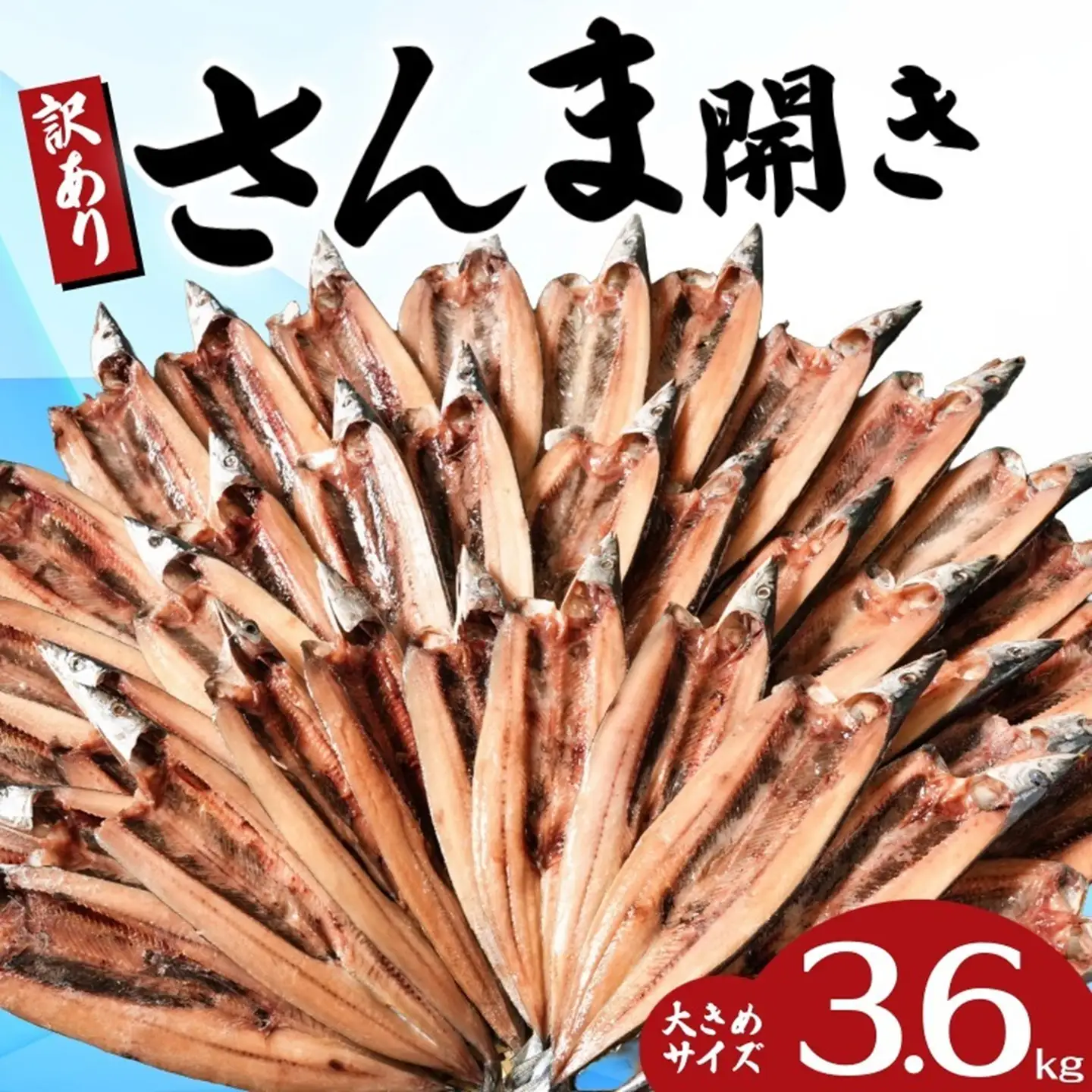 訳あり さんま 約3.6kg 36枚 さんま開き 干物 ヤマニンベン