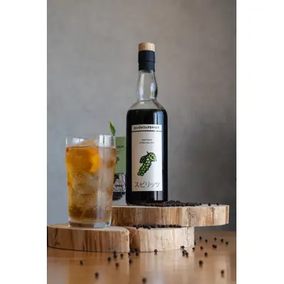 〈天盃〉ペッパースペシャリテ　700ml×1本（スピリッツ 25度）【天盃 麦焼酎 胡椒 こしょう 黒こしょう 黒コショウ 蒸留酒 アルコール 焼酎 お酒 酒 麦 送料無料 九州 福岡県 筑前町 AA013】