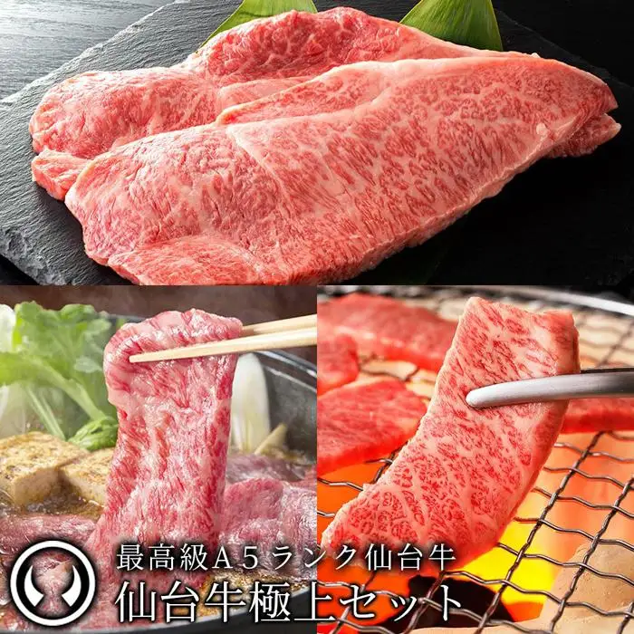 肉のいとう 最高級A5ランク仙台牛極上セット 仙台牛
