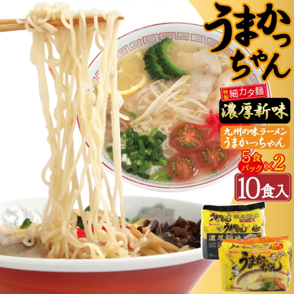 うまかっちゃん 2種 10食 セット （定番5袋＆濃厚新味 5袋）