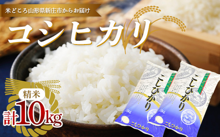【数量限定】令和5年産 新庄産米 コシヒカリ 精米 10kg（5kg×2袋） お米 コメ F3S-2004