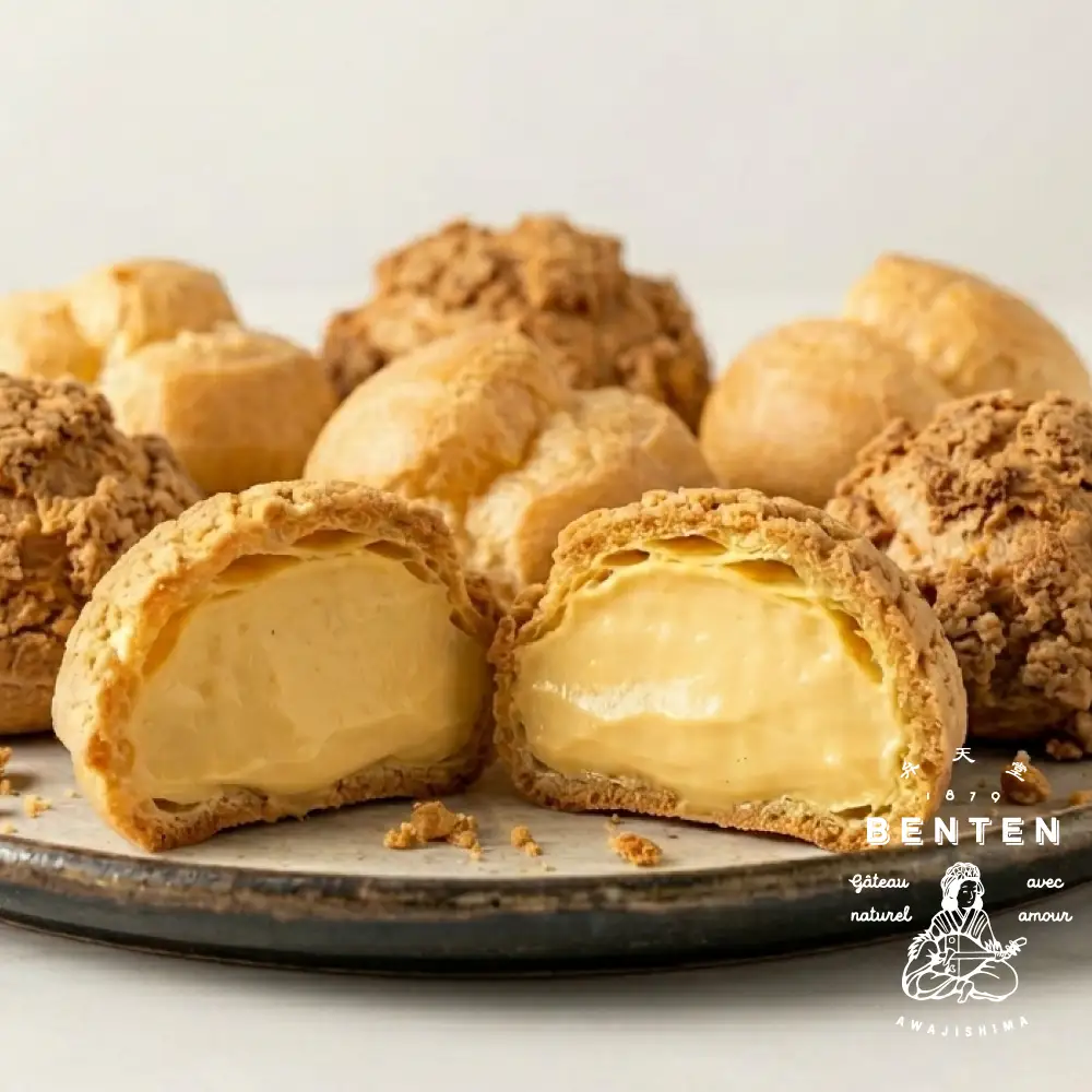 弁天堂 シュークリーム食べ比べセット 8個　クッキーシュー