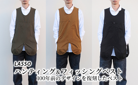 ハンティング&フィシングベスト ファッション 洋服 ファッションアイテム 脱着しやすい フック仕様 マチ付きポケット ポケット付き  ブラック
