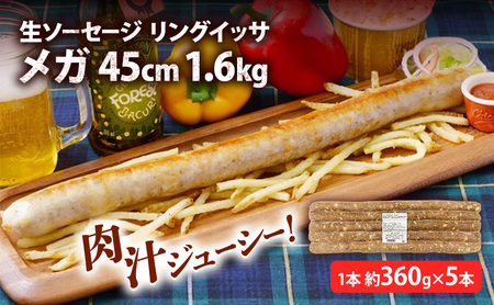 リングイッサ 生ソーセージ メガ ブラジル式 リングイッサ【45cm 1.6kg】