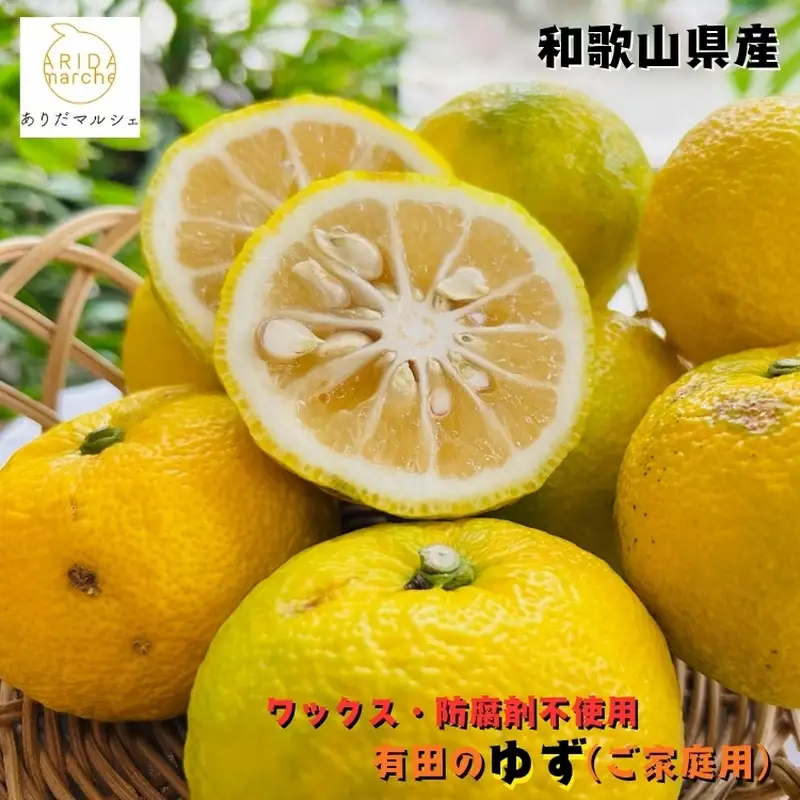 【先行予約】【国産】紀州和歌山のご家庭用訳あり 柚子（ゆず）1kg+200g(傷み補償分) ※2026年10月下旬～2027年1月下旬頃に順次発送 ※北海道・沖縄・離島への配送不可【ard079A】