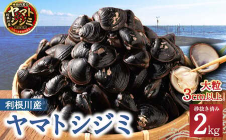 BN-4 神栖の黒宝　漁業者からお届け！利根川産 ヤマトシジミ 2kg 貝 しじみ シジミ 蜆 砂抜き