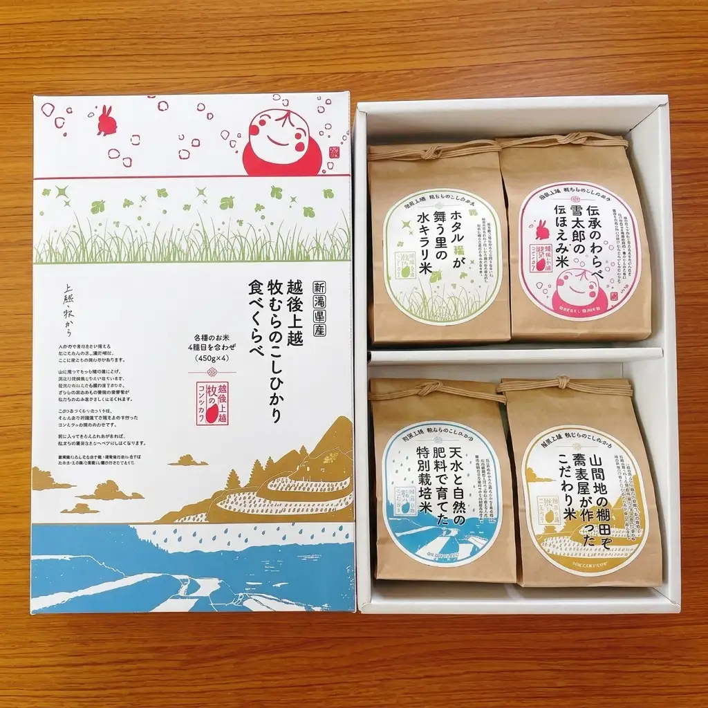 【限定200箱】牧むら コシヒカリ 食べくらべ 上越特産市場 コシヒカリ