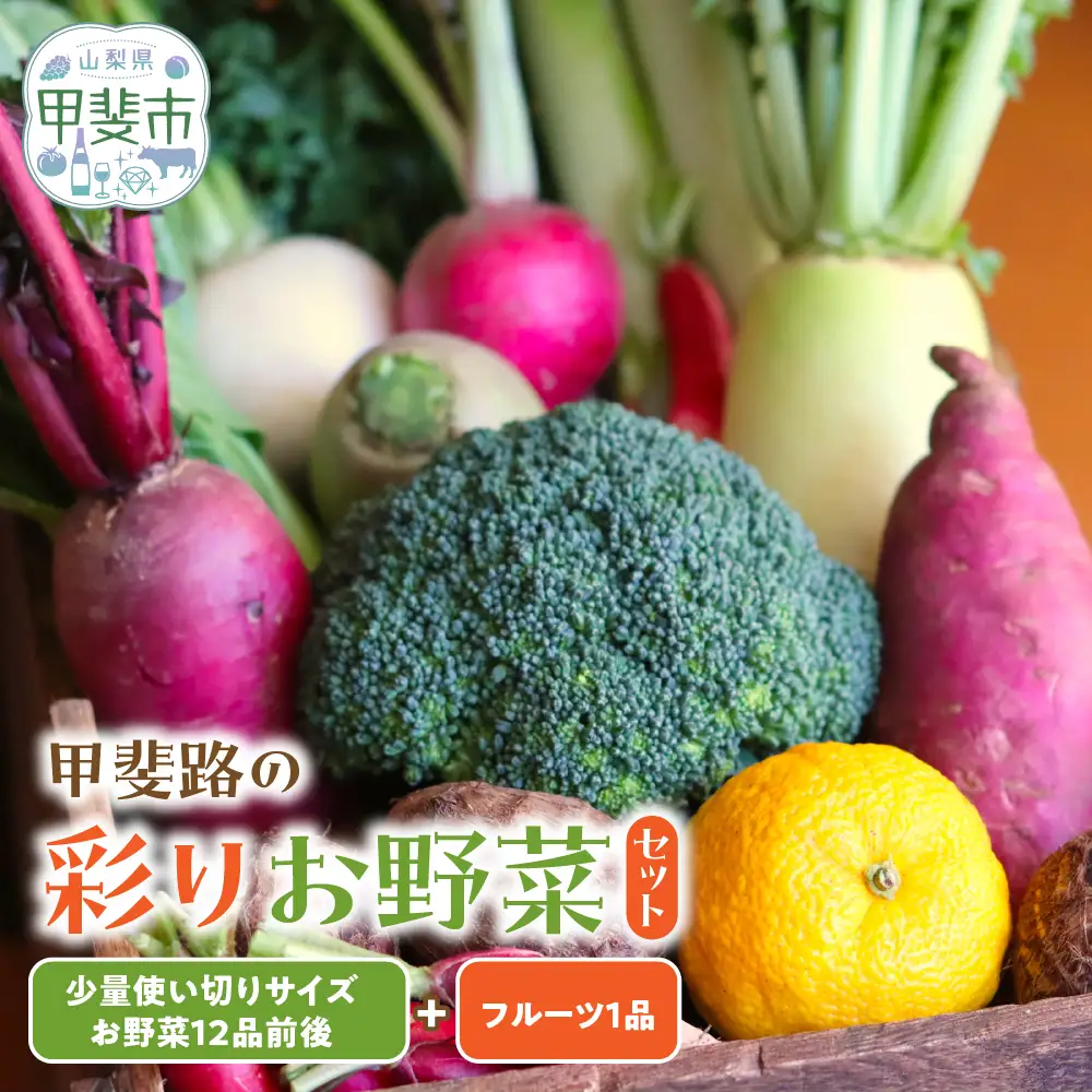 旬のお野菜を少しずつたくさん！甲斐路の彩りお野菜セット