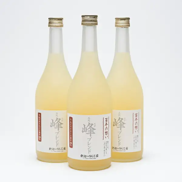 青森県産りんごジュース「峰ブレンド720ml」×3本 釈迦のりんご園[hi-0003-002]