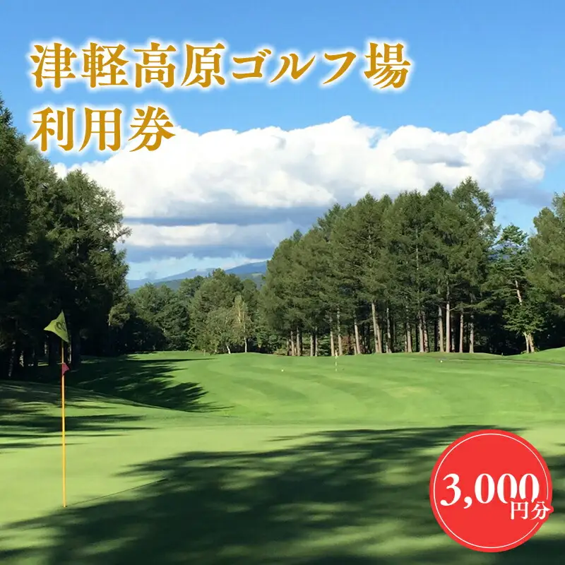 津軽高原ゴルフ場 プレー券3000円[hi-0017-001]