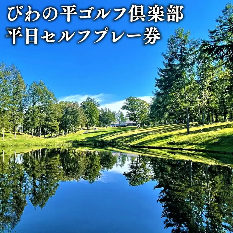 平日 びわの平ゴルフ倶楽部 プレー券[hi-0018-002]