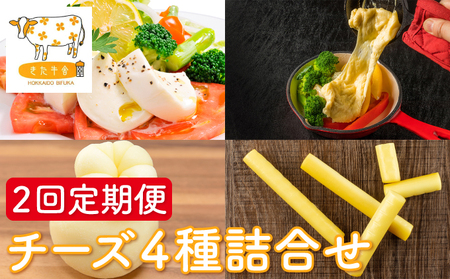 チーズ詰合せ 北ぎゅう舎乳製品 北海道産 チーズ詰合せ【4種】【2回定期便】