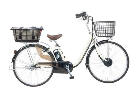 電動自転車【100％完成車納品】PELTECH（ペルテック）26型内装3段変速（TDF-14Z＋plus）OGK製後カゴ装着モデル【アイボリー】