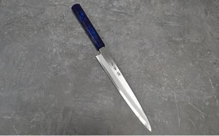 青木刃物製作所「なないろ」正夫 群青べっ甲 210mm