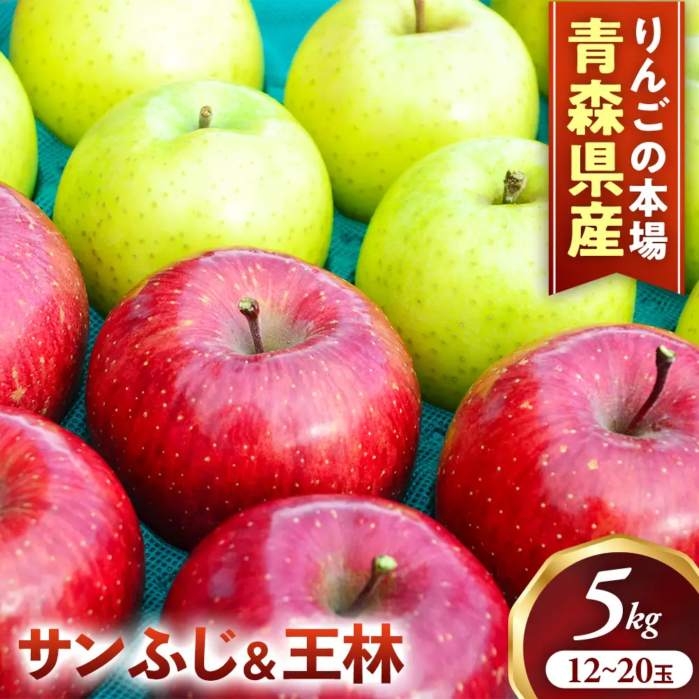 【詰め合わせ】青森県産りんご サンふじ＆王林 セット 約5kg 11月下旬～ りんご
