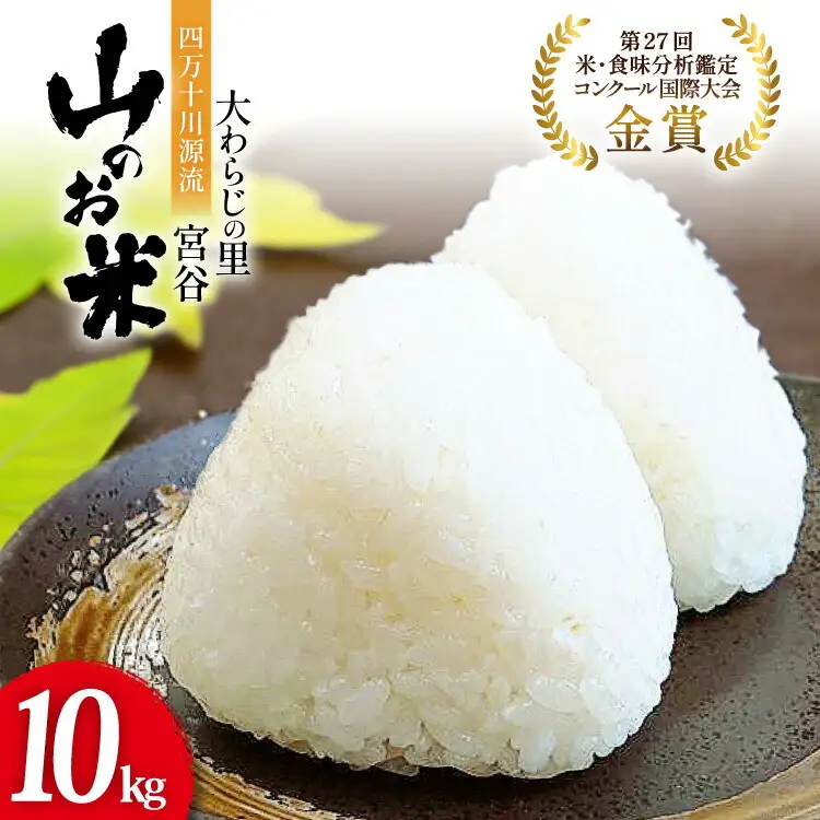 大わらじの里 宮谷 山のお米 10kg