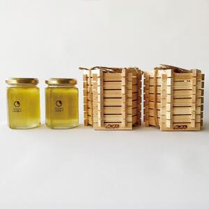 はちみつ おかやまハニー（180g×2個）木枠入り｜ はちみつ