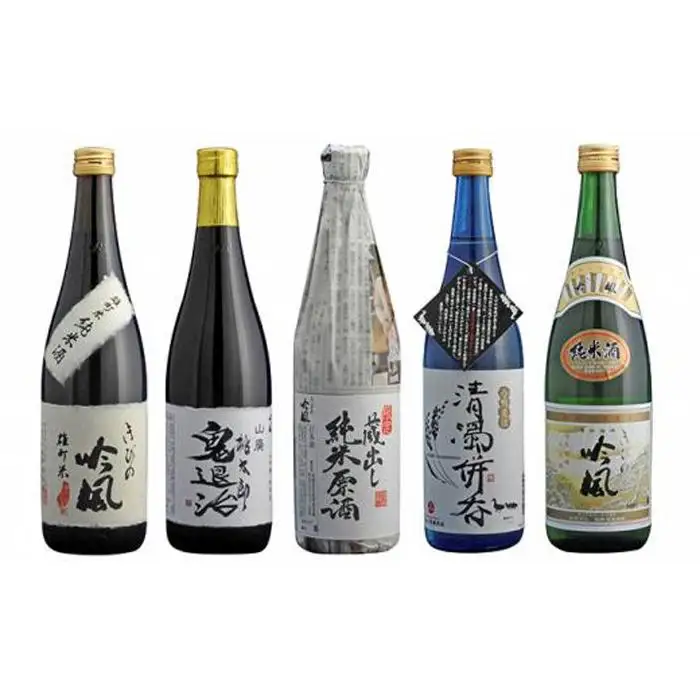 きびの吟風　純米酒　5本セット（1本720ml） ｜ 日本酒 純米酒 岡山 地酒 厳選 晩酌 熱燗 お酒 酒 さけ お中元 お歳暮 贈答 ギフト 送料無料