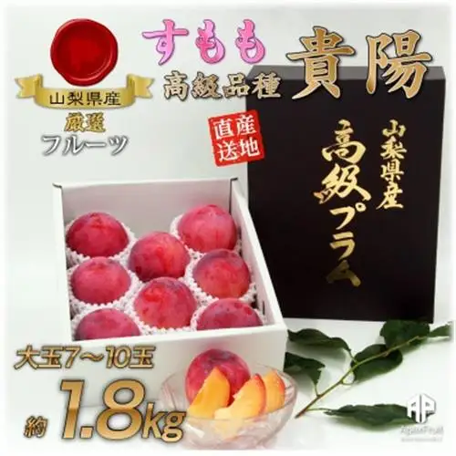 【2027年発送先行受付】すもも『大玉貴陽』約1.8kg(7～10玉)【配送不可地域：離島】【1395561】